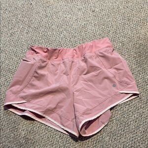 Apana Pink Athletic Shorts Lightweight Elastic Waist